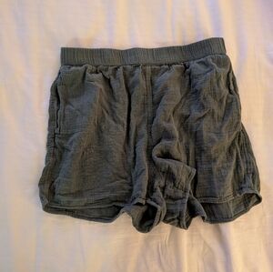 Linen Style Shorts‎ Olive size M